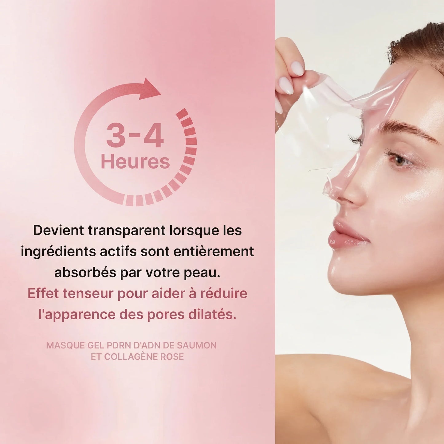 Masque Hydrogel PDRN — Éclat Instantané & Repulpage | Soin Coréen