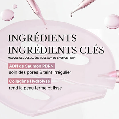Masque Hydrogel PDRN — Éclat Instantané & Repulpage | Soin Coréen